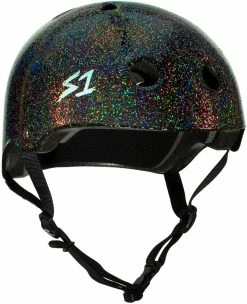 S1 Helmets S1 Lifer Helmet Black Gloss Glitter Helmets X Pads