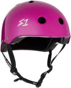 S1 Helmets S1 Lifer Helmet Bright Purple Gloss Helmets X Pads
