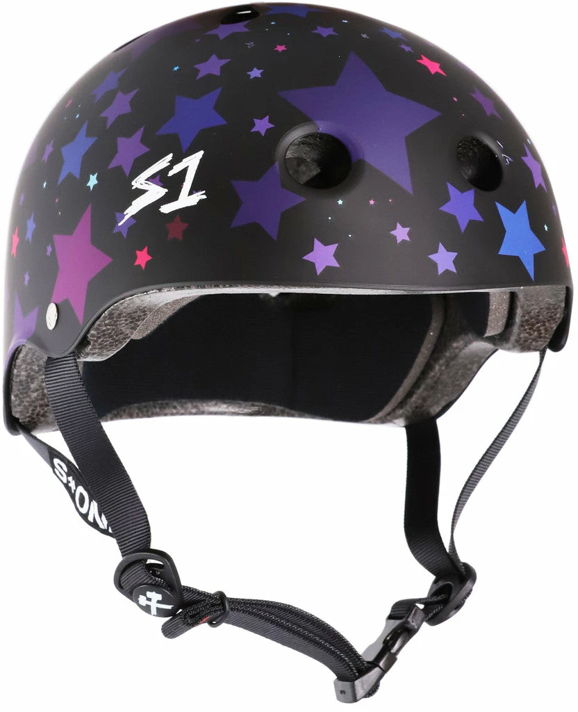 S1 Helmets S1 Lifer Helmet Black Matte Star Helmets X Pads